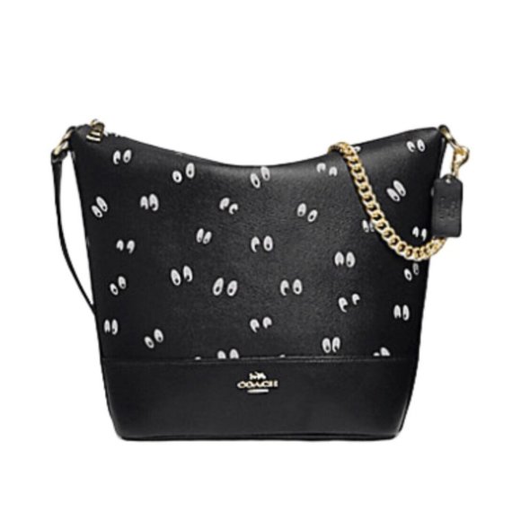 Coach X Disney 1941 DARK FAIRY TALE Collection Set Spooky Eyes DUFFLE SNOW fob - Picture 2 of 10